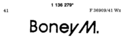 Boney M. Logo (DPMA, 17.11.1988)