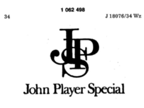 John Player Special Logo (DPMA, 01/27/1983)