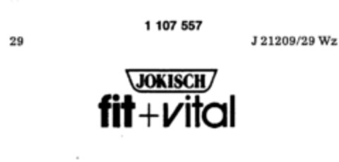 JOKISCH fit+vital Logo (DPMA, 26.08.1986)