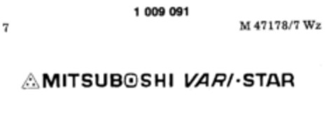 MITSUBOSHI VARI-STAR Logo (DPMA, 09/05/1979)