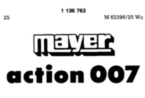 mayer action 007 Logo (DPMA, 25.02.1988)