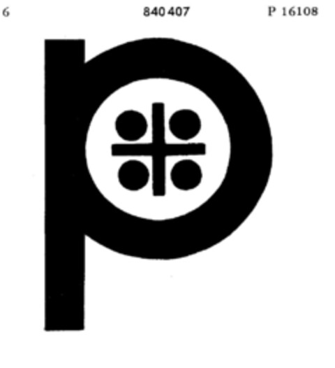 P Logo (DPMA, 23.12.1966)
