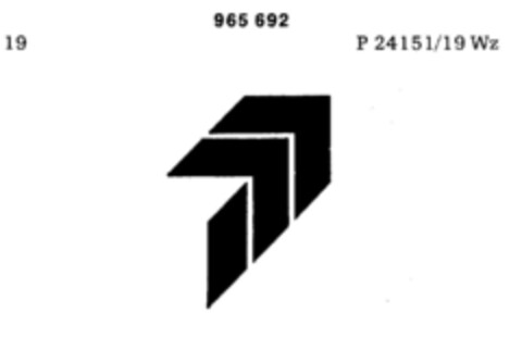 965692 Logo (DPMA, 20.10.1976)