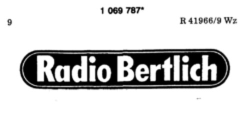 Radio Bertlich Logo (DPMA, 04.05.1984)