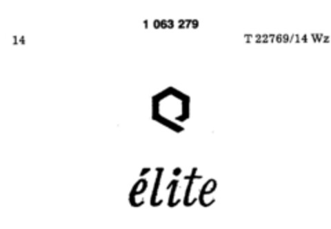 élite Logo (DPMA, 19.08.1983)