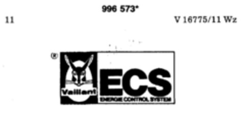 Vaillant ECS ENERGIE CONTROL SYSTEM Logo (DPMA, 12.09.1979)