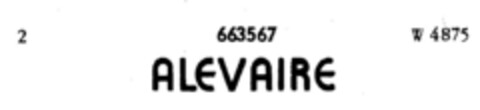 ALEVAIRE Logo (DPMA, 12.01.1954)