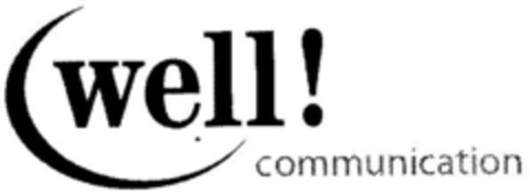 well! communication Logo (DPMA, 24.08.2000)