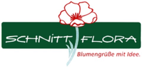SCHNITTFLORA Blumengrüße mit Idee. Logo (DPMA, 23.12.2008)