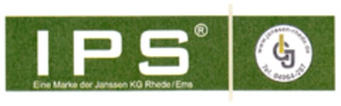 I P S Eine Marke der Janssen KG Rhede/Ems Logo (DPMA, 09/13/2012)