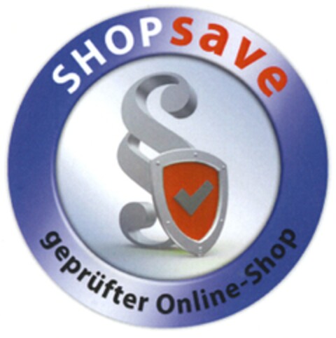SHOPsave geprüfter Online-Shop Logo (DPMA, 13.04.2013)