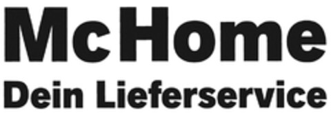 McHome Dein Lieferservice Logo (DPMA, 26.12.2013)