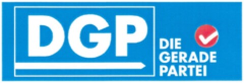 DGP DIE GERADE PARTEI Logo (DPMA, 01/28/2015)