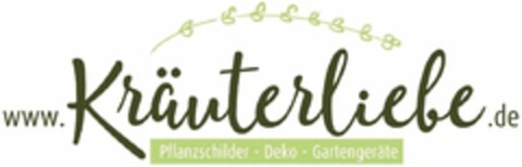 www.Kräuterliebe.de Pflanzschilder - Deko - Gartengeräte Logo (DPMA, 20.04.2021)