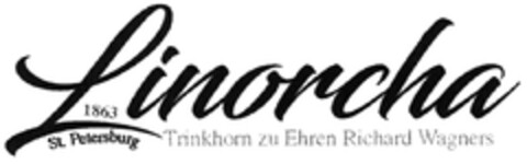 Linorcha 1863 St. Petersburg Trinkhorn zu Ehren Richard Wagners Logo (DPMA, 21.07.2023)