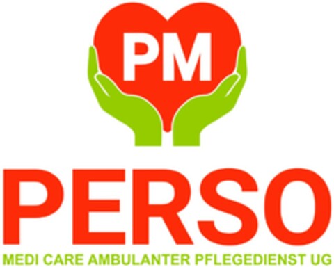 PM PERSO MEDI CARE AMBULANTER PFLEGEDIENST UG Logo (DPMA, 25.10.2023)