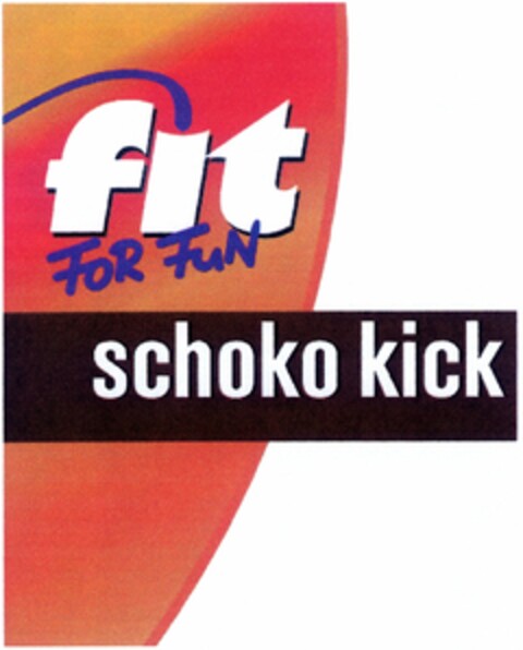 fit FOR FUN schoko kick Logo (DPMA, 18.02.2005)