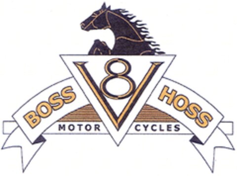 BOSS HOSS V8 MOTOR CYCLES Logo (DPMA, 17.03.2006)