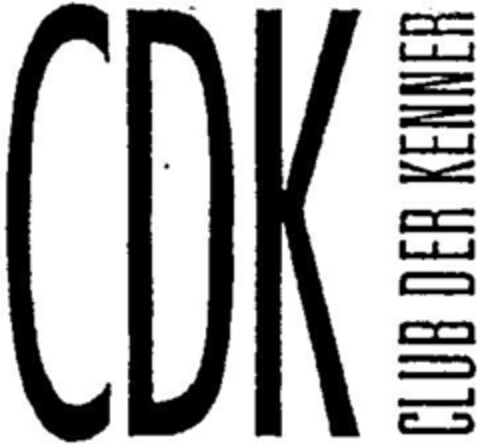 CDK CLUB DER KENNER Logo (DPMA, 28.08.1995)