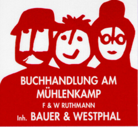 BUCHHANDLUNG AM MÜHLENKAMP Logo (DPMA, 10.07.1996)
