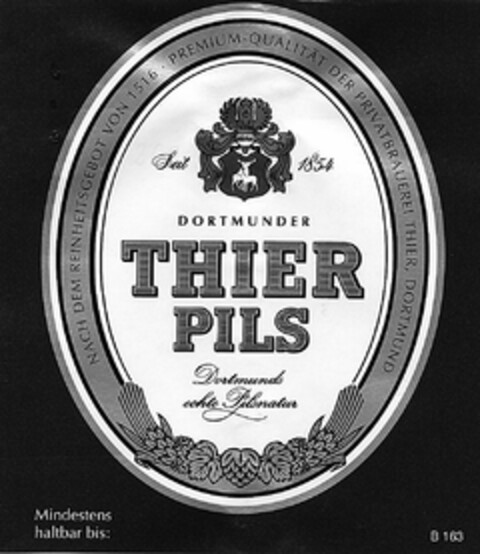 DORTMUNDER THIER PILS Logo (DPMA, 16.08.1997)