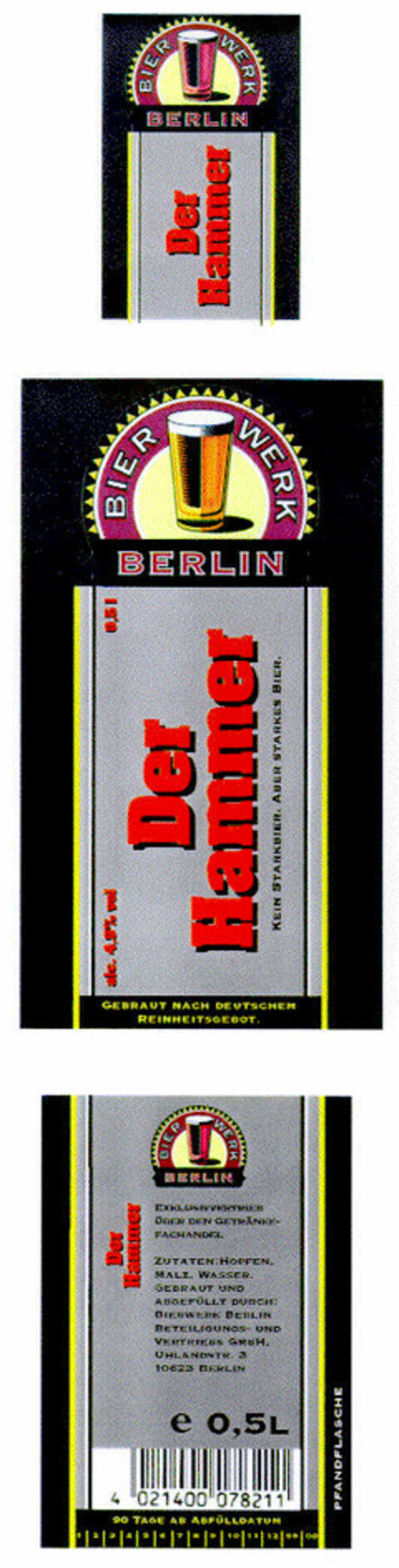 Der Hammer Logo (DPMA, 12/14/1998)