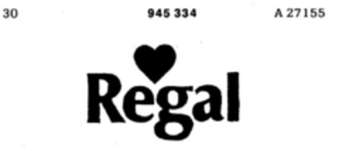 Regal Logo (DPMA, 06/28/1975)