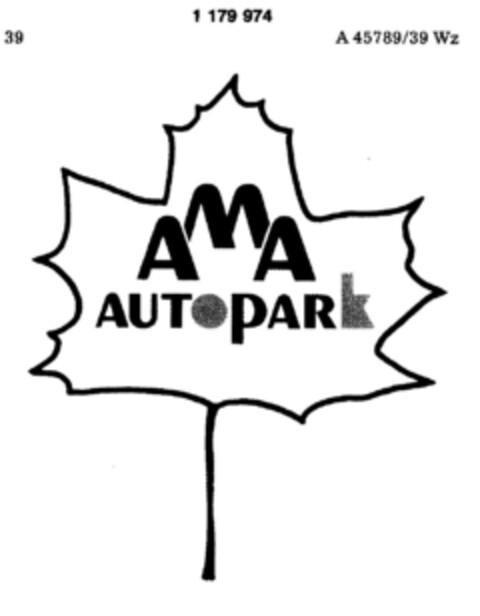 AMA AUTOPARK Logo (DPMA, 28.01.1989)