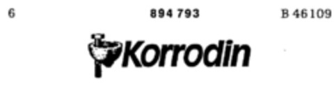 Korrodin Logo (DPMA, 16.04.1971)