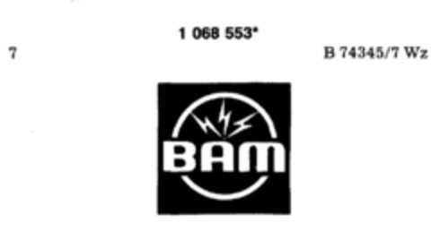 BAM Logo (DPMA, 10.04.1984)