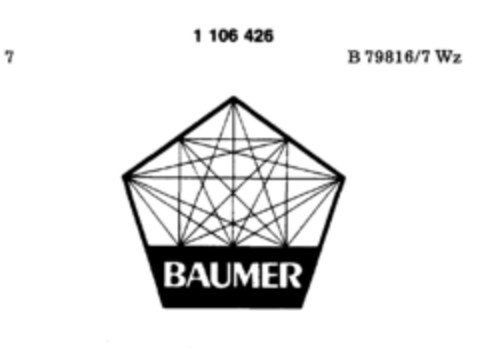 BAUMER Logo (DPMA, 07/22/1986)
