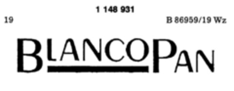 BLANCOPAN Logo (DPMA, 23.03.1989)