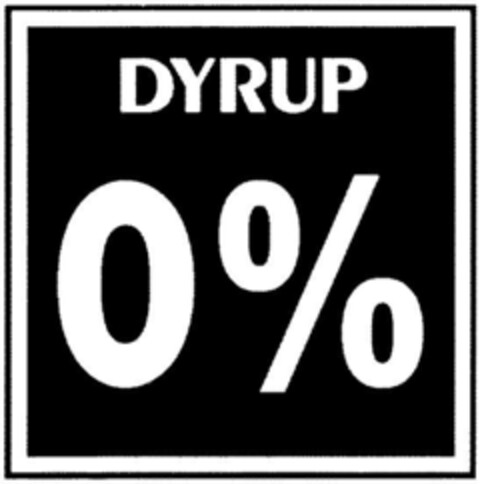 DYRUP 0% Logo (DPMA, 09/21/1992)