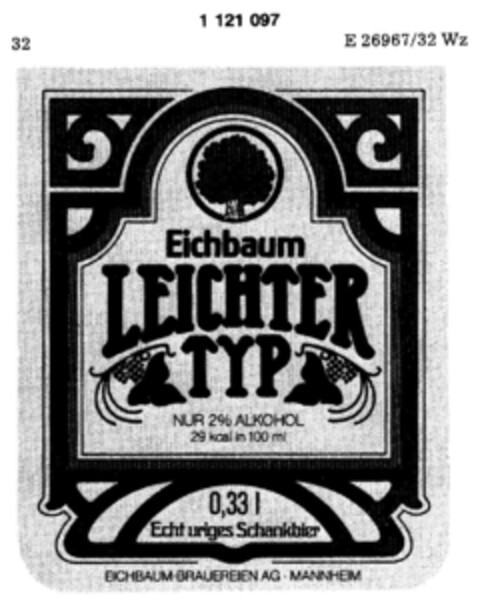 EICHBAUM LEICHTER TYP Logo (DPMA, 09/04/1987)