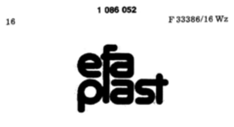 efa plast Logo (DPMA, 23.02.1985)