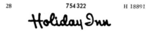 Holiday Inn Logo (DPMA, 11/19/1960)