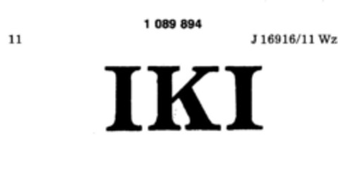 IKI Logo (DPMA, 07/20/1981)