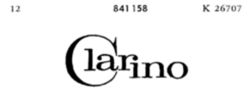 Clarino Logo (DPMA, 19.12.1966)