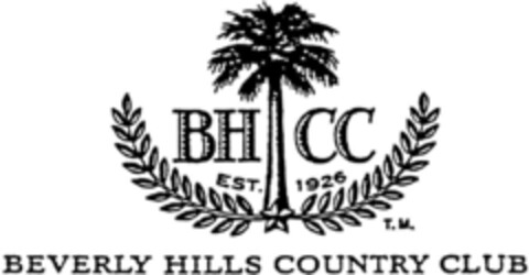 BH CC BERVERLY HILLS COUNTRY CLUB Logo (DPMA, 09.12.1993)