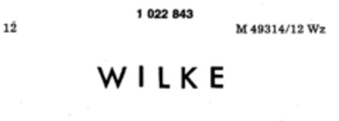 W I L K E Logo (DPMA, 01/28/1981)