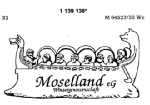 Moselland eG Winzergenossenschaft Logo (DPMA, 14.02.1989)