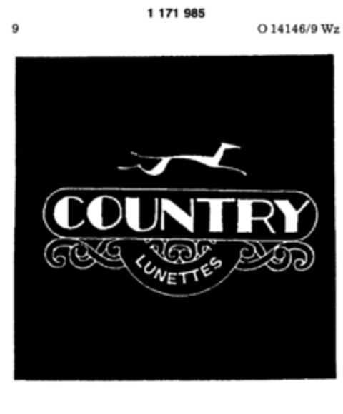 COUNTRY LUNETTES Logo (DPMA, 04.12.1989)