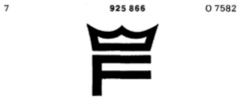 F Logo (DPMA, 13.09.1972)