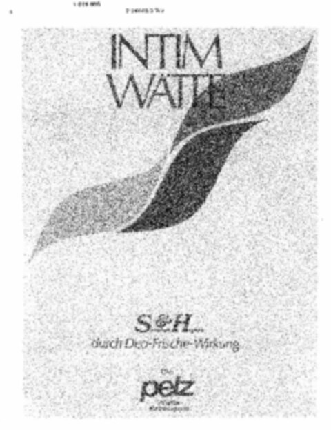 INTIM WATTE Sicherheit & Hygiene durch Deo-Frische-Wirkung pelz Logo (DPMA, 07/25/1979)