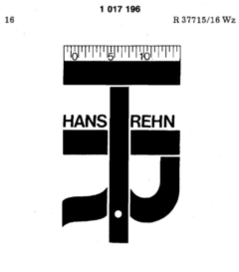 HANS REHN Logo (DPMA, 12.04.1980)