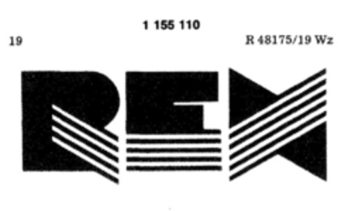 REX Logo (DPMA, 19.06.1989)