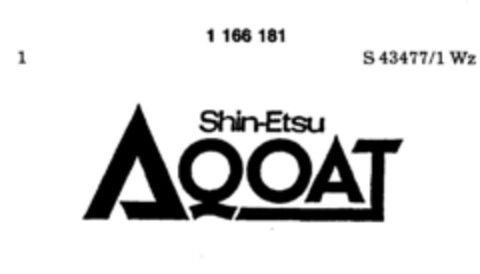 Shin-etsu AQOAT Logo (DPMA, 06/27/1986)