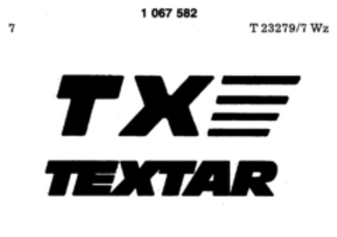 TEXTAR Logo (DPMA, 08.03.1984)