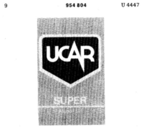 UCAR SUPER Logo (DPMA, 18.07.1975)