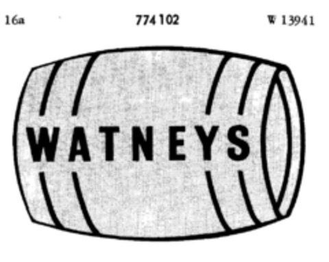 WATNEYS Logo (DPMA, 24.05.1962)